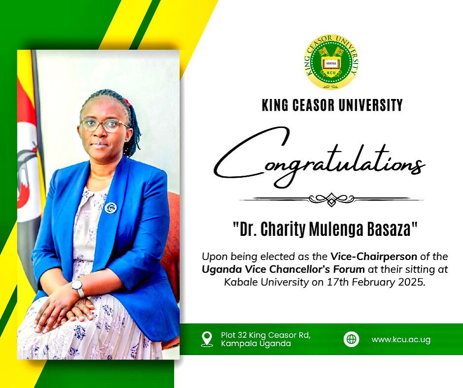 Dr. Charity B. Mulenga elected as the Vice-chairperson of the Uganda Vice Chancellor's Forum